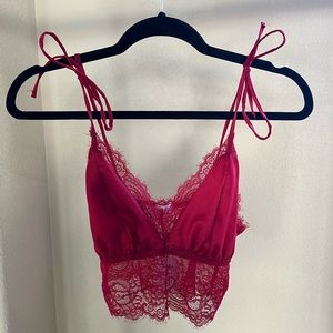 Garage - satin lace tank - NWT